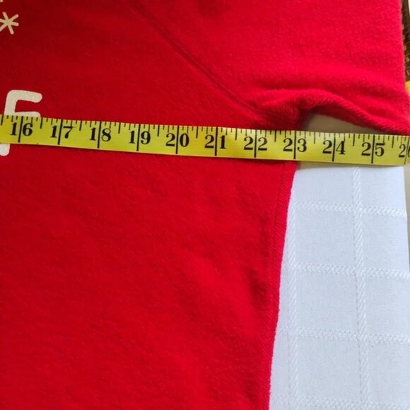 Xhilaration Red With Glittery White "Treat Yourself" Sweatshirt Size XL! - Picture 8 of 15